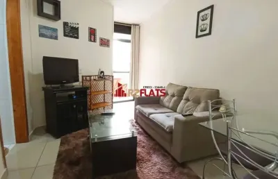 Flat com 1 quarto para alugar na Avenida Miruna, 399, Moema, São Paulo