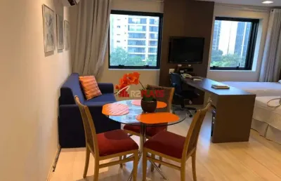 Flat com 1 quarto para alugar na Avenida Jamaris, 101, Moema, São Paulo