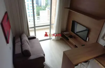 Flat com 1 quarto para alugar na Rua Flórida, 1790, Brooklin, São Paulo