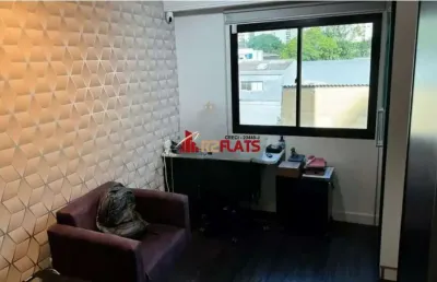Flat com 1 quarto para alugar na Avenida Macuco, 595, Moema, São Paulo