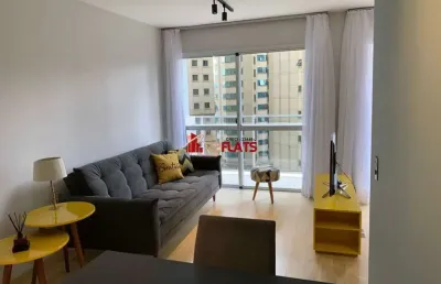 Flat com 1 quarto para alugar na Rua Juquis, 391, Moema, São Paulo