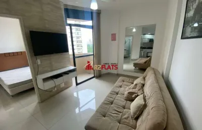 Flat com 1 quarto para alugar na Avenida Miruna, 399, Moema, São Paulo
