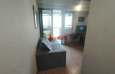 Flat com 1 quarto para alugar na Avenida Ibijaú, 364, Moema, São Paulo