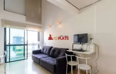 Flat com 1 quarto para alugar na Avenida Ibijaú, 355, Moema, São Paulo