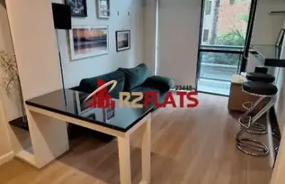 Flat com 1 quarto para alugar na Avenida Ibijaú, 355, Moema, São Paulo