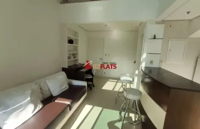 Flat com 1 quarto para alugar na Avenida Ibijaú, 355, Moema, São Paulo