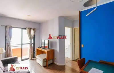 Flat com 2 quartos para alugar na Rua Sansão Alves dos Santos, 373, Brooklin, São Paulo