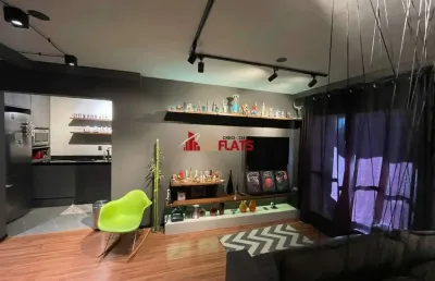 Flat com 1 quarto à venda na Avenida Miruna, 320, Moema, São Paulo