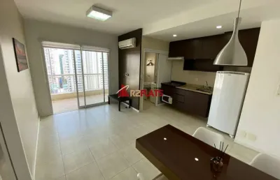Flat com 1 quarto para alugar na Rua Sansão Alves dos Santos, 343, Brooklin, São Paulo