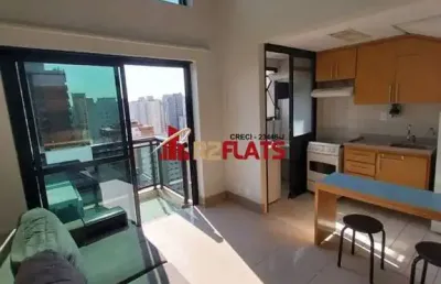 Flat com 1 quarto para alugar na Avenida Ibijaú, 355, Moema, São Paulo