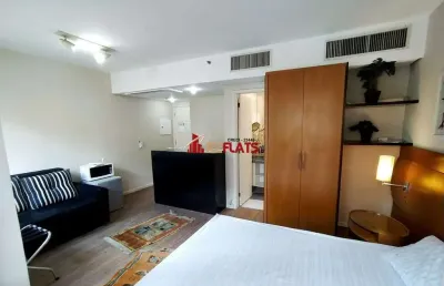 Flat com 1 quarto para alugar na Avenida Rouxinol, 87, Moema, São Paulo