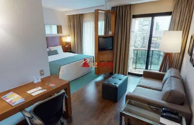 Flat com 1 quarto à venda na Avenida Engenheiro Luiz Carlos Berrini, 853, Cidade Monções, São Paulo