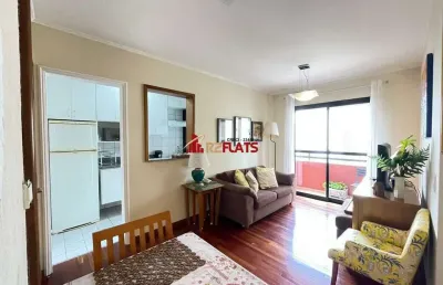 Flat com 2 quartos para alugar na Rua Sansão Alves dos Santos, 373, Brooklin, São Paulo