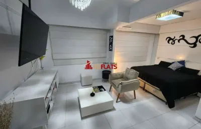 Flat com 1 quarto para alugar na Avenida Macuco, 595, Moema, São Paulo