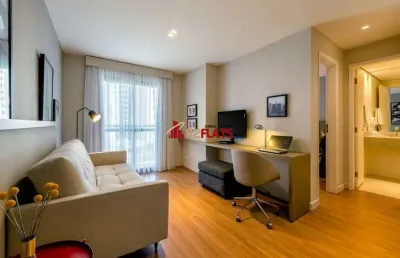 Flat com 1 quarto à venda na Avenida Lavandisca, 365, Moema, São Paulo