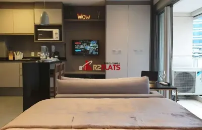 Apartamento com 1 quarto para alugar na Rua Henri Dunant, 1066, Brooklin, São Paulo