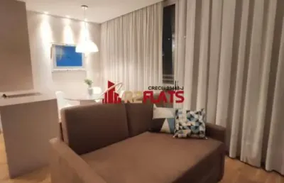 Flat com 2 quartos para alugar na Rua Flórida, 1790, Brooklin, São Paulo