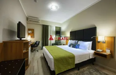 Flat com 1 quarto para alugar na Avenida Sabiá, 825, Moema, São Paulo