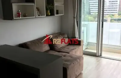 Flat com 1 quarto para alugar na Rua Henri Dunant, 1066, Brooklin, São Paulo