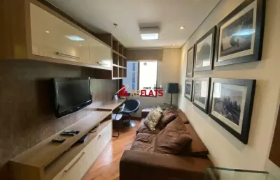 Flat com 1 quarto para alugar na Avenida Jamaris, 100, Moema, São Paulo