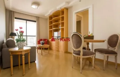 Flat com 1 quarto para alugar na Avenida Miruna, 320, Moema, São Paulo