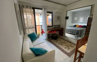 Flat com 1 quarto para alugar na Avenida Ibijaú, 364, Moema, São Paulo