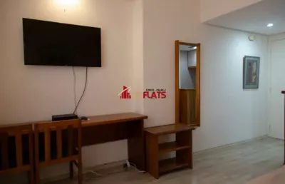 Flat com 1 quarto para alugar na Avenida Ibijaú, 364, Moema, São Paulo