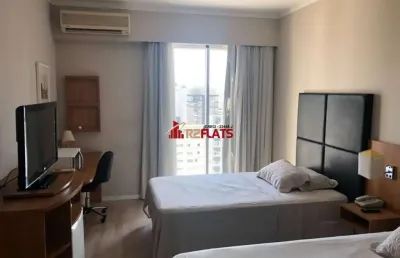 Flat com 1 quarto para alugar na Avenida Sabiá, 825, Moema, São Paulo