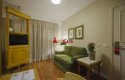 Flat com 1 quarto à venda na Avenida Jandira, 501, Moema, São Paulo