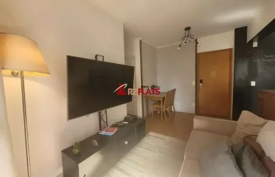 Flat com 1 quarto para alugar na Rua Sansão Alves dos Santos, 373, Brooklin, São Paulo