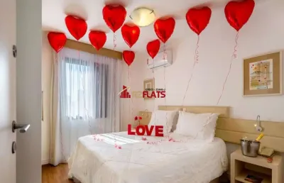 Flat com 1 quarto à venda na Avenida Lavandisca, 365, Moema, São Paulo