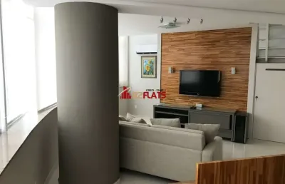 Flat com 2 quartos para alugar na Rua Flórida, 1790, Brooklin, São Paulo