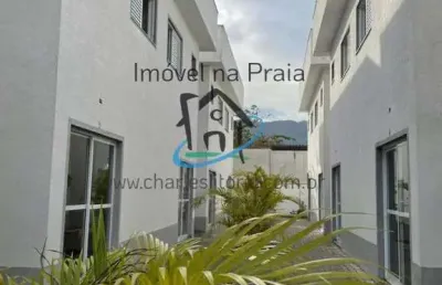 Sobrado em condomínio para venda em caraguatatuba, praia da tabatinga, 3 dormitórios, 1 suíte, 3 banheiros, 1 vaga
