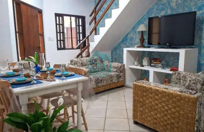 Sobrado em condomínio para venda em ubatuba, praia da maranduba, 2 dormitórios, 2 banheiros, 2 vagas