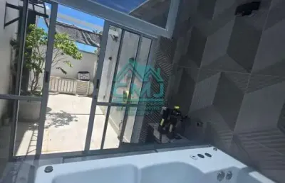 Sobrado para venda em caraguatatuba, balneário mar azul, 2 dormitórios, 2 suítes, 3 banheiros, 2 vagas