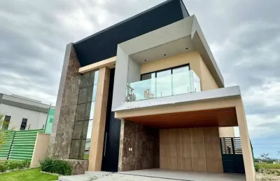 Casa à venda na cidade alpha - terras alphaville 4; com piscina, 4 suítes e acabamentos de alto padrão.