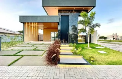 Reserva terra brasilis - casa plana, nova, 3 suítes e fino acabamento.