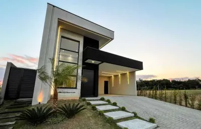 Oportunidade exclusiva casa térrea de alto padrão com 3 suítes, piscina e área gourmet - cond. terras alpha