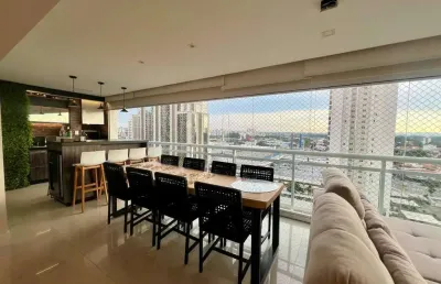Apartamento de alto padrão lindo e decorado – 152 m² | 3 suítes | 3 vagas | varanda gourmet