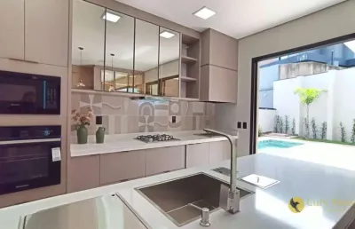 Extraordinária casa térrea com piscina, 3 suítes e vista permanente para área verde, à venda por r$ 2.200.000 - cond portal dos bandeirantes -salto/sp