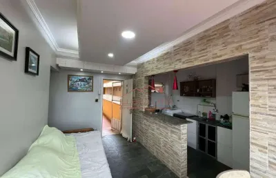 Apartamento com 1 dormitório à venda, 50 m² por r$ 175.000,00 - balneario oceanópolis - mongaguá/sp