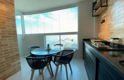 Apartamento com 2 dormitórios à venda, 77 m² por r$ 636.000,00 - jardim praia grande - mongaguá/sp