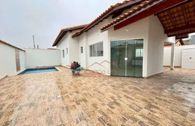 Casa com 3 dormitórios à venda, 95 m² por r$ 420.000,00 - estância balneária tupy - itanhaém/sp