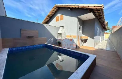 Casa com 2 dormitórios à venda, 75 m² por r$ 330.000,00 - bopiranga - itanhaém/sp