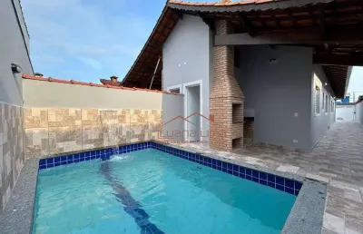 Casa com 3 dormitórios à venda, 79 m² por r$ 441.000,00 - balneário itaguaí - mongaguá/sp