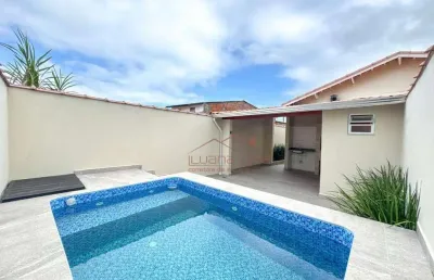 Casa com 2 dormitórios à venda, 90 m² por r$ 450.000,00 - vila atlântica - mongaguá/sp