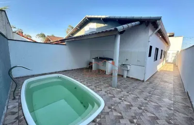 Casa com 2 dormitórios à venda, 75 m² por r$ 315.000,00 - jardim suarão - itanhaém/sp