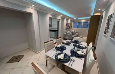 Apartamento com 2 dormitórios à venda, 82 m² por r$ 395.000 - vila guilhermina - praia grande/sp