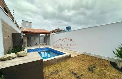 Casa com 3 dormitórios à venda, 105 m² por r$ 550.000,00 - vila atlântica - mongaguá/sp
