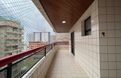 Apartamento com 3 dormitórios à venda, 131 m² por r$ 720.000 - tupi - praia grande/sp